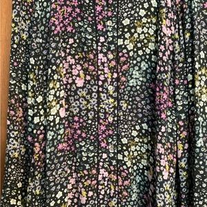 J. Jill Women Blue Floral Tunic Size L Long Sleeve